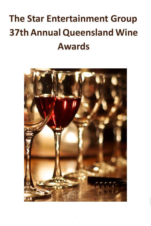 Queensland Wine Awards 2021 results booklet cover