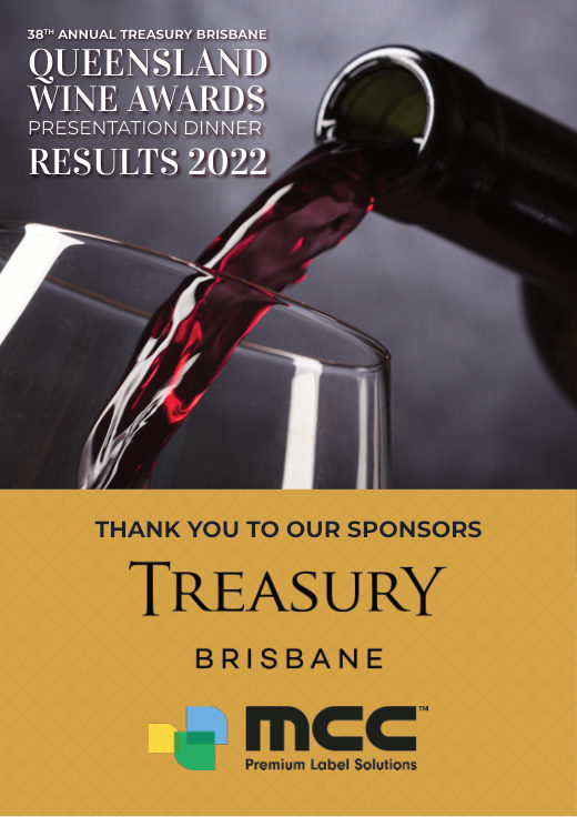 Queensland Wine Awards 2022 results booklet cover